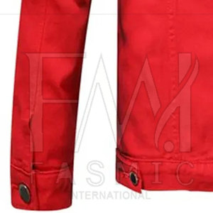 แจ็คเก็ตเดนิมผ้าแคนวาสคลาสสิกทันสมัย ทรงเข้ารูป ขนาดสั่งทำได้ คุณภาพสูง พร้อมปักโลโก้ตามต้องการ เหมาะสำหรับฤดูหนาว สำหรับผู้ชาย จากปากีสถาน - Product Image 5