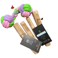 Jouet à mâcher pour chien - 100% bois de café naturel - Friandise pour le nettoyage des dents - Très résistant - Ms Tammy +1 763 353 5245