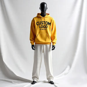 OEM Personnalisé de Haute Qualité Coton Épais Lourd Ensemble Pulls à Capuche et Pantalons de Survêtement pour Hommes Streetwear Survêtements Délavés à l'Acide - Product Image 5