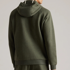 Sudadera con capucha de lana de algodón orgánico personalizada para hombre, ropa de calle de invierno sostenible con impresión digital, sudaderas con capucha al por mayor - Product Image 4