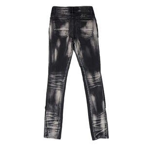 Pantalones vaqueros ajustados de lavado medio para hombre, cintura alta, pierna recta, ecológicos, transpirables, a prueba de viento, informales, para exteriores, Invierno 100% - Product Image 4