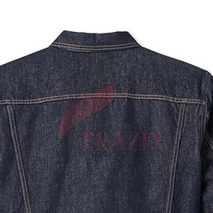 Veste Boxy en jean pour hommes à séchage rapide en gros à vendre en ligne Veste Boxy en jean en coton pour hommes - Product Image 6