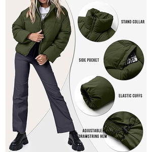 Chaqueta de Invierno Acolchada para Mujer, Diseño Personalizado, MOQ Bajo, OEM, Transpirable y Cómoda - Product Image 5