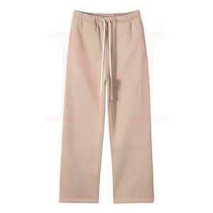 Venta al por mayor 2024 invierno moda personalizado recto alto Joggers hombres mujeres 100% algodón Casual pantalones de chándal liso teñido precio razonable - Product Image 6