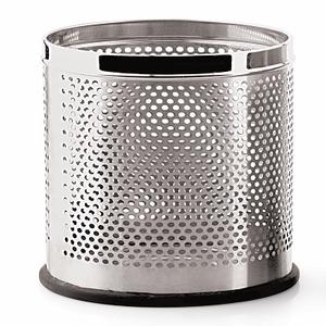 Stainless Steel Chrome Finish Mirror Polish Eco-Friendly Open Perforated Dustbin <b>Lid</b> Garbage <b>Bin</b> Home Bedroom <b>Bathroom</b> Office - Product Image 1