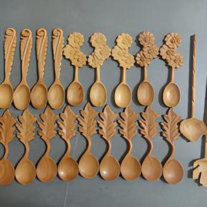 Unique Design Lengthen <b>Wooden</b> Kitchen Cooking Long Handle Stirring Mixing <b>Spoon</b> Heat Resistant Round Made From Vietnam - Product Image 3