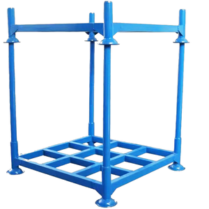 Tùy Chỉnh Sơn Bột Nhiệm Vụ Nặng Nề Kim Loại Thép Xe Tải Công Nghiệp Xếp Chồng Lốp Lưu Trữ Giá Di Chuyển Bài Pallet Xếp Chồng Kệ - Product Image 5