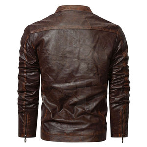 แจ็กเก็ตหนังสำหรับผู้ชายแจ็กเก็ตหนังสีพิเศษ - Product Image 2