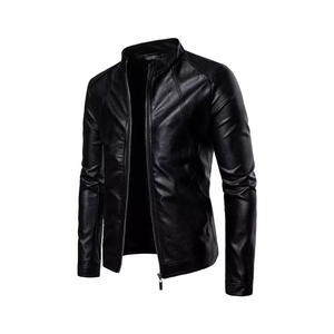 <b>Real</b> <b>Leather</b> <b>Jacket</b> Factory Direct New Fashion Double Zipper Style Coat <b>Leather</b> <b>Jacket</b> Men 2023 - Product Image 6