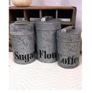 Récipient de stockage élégant en métal galvanisé avec organisateur durable de conception de style de sac pour la cuisine à la maison et les utilisations extérieures de l'Inde - Product Image 6