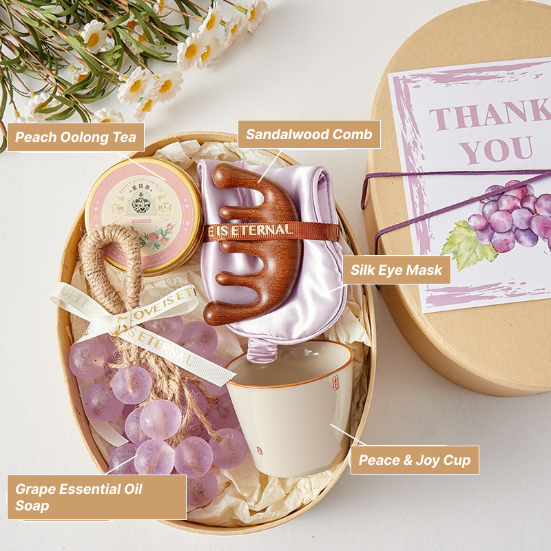 Grape essential oil soap-large gift box 9