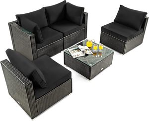 Meubles modernes en osier de qualité supérieure pour le salon extérieur Hôtel Élégant résistant aux intempéries et confortable conçu - Product Image 1