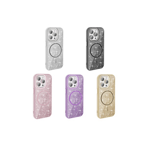 Étui brillant SENK Okso Series pour iPhone 15 Pro compatible MagSafe, coque en silicone de luxe dorée pour iPhone Pro pour iPhone - Product Image 3