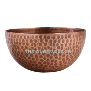 Cuencos OEM de pedicura antigua de Spa moderno de lujo de Metal de cobre clásico cuencos de manicura y pedicura al por mayor - Product Image 1