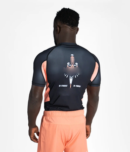 Camiseta de Compresión MMA Rash Guard para Hombre - Transpirable, 100% Poliéster, Secado Rápido, Manga Corta - Product Image 6