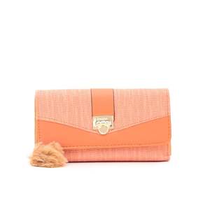Elegante melocotón casual P70894 cartera conveniente bolsa de compras - Product Image 3