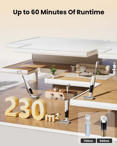 Aspirateur sans fil humide et sec Liberbot F10 Ultra, autonomie de 60 minutes, filtre HEPA autonettoyant, nettoyeur de sol sans sac - Product Image 3