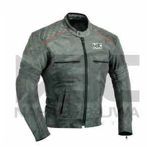 Chaqueta de Motociclista de Cuero Negra para Hombre y Mujer, Talla Grande, Resistente al Viento, con Diseño Hecho a Mano - Product Image 3