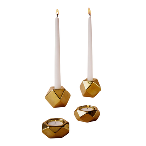Custom Design Gold Metal Brass <b>Tea</b> Light <b>Candle</b> Holders Perfect For Tabletop Home & Wedding Lighting Decoration - Product Image 1