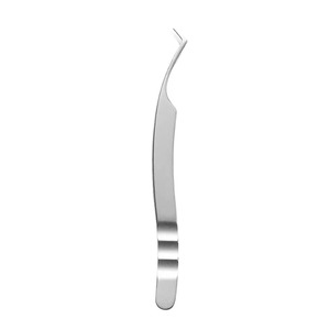 Pince à épiler d'extension de cils de haute qualité pointe pointue bleu enduit métal acier beauté cils pince à épiler de maquillage - Product Image 3
