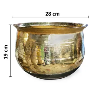 Nouveau design moderne martelé laiton pur cuisson Handi Pot de haute qualité vente marmite pour la maison cuisine hôtel utilisation en gros - Product Image 2