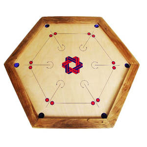 Tablero de Carrom moderno de madera de alta calidad con borde 1,5x1,25 pulgadas Uso interior medio Color y diseño personalizables - Product Image 1