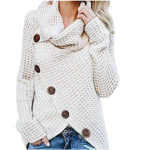 Meilleure qualité pull femmes automne hiver couleur différentes femmes col en V chandails en gros femmes chandails taux de gros - Product Image 1