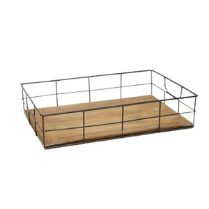 Plateau de service de nourriture fini brillant de miroir en métal de forme rectangulaire de luxe Offre Spéciale avec la frontière perlée en cristal Noël - Product Image 2