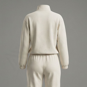 Conjunto Deportivo de 2 Piezas para Mujer, Chándal de Algodón con Cremallera, Ropa Deportiva de Alta Calidad, Personalizable - Product Image 2