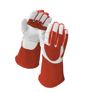 TIG Split cowhide welding gloves Industrial protective TIG welding gloves ใช้ haror - Product Image 1