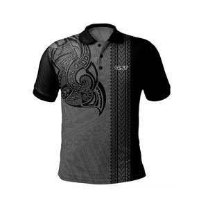 Golf de hombre personalizable 2025 para polo con abrigo polinesio de sublimación y demanda anual de patrón - Product Image 2