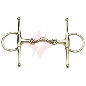 Broca de boca Waterford de snaffle de mejilla completa de alta calidad con calzones de jugadores de cobre, mordaza holandesa occidental de 5 bocas y plata alemana - Product Image 1