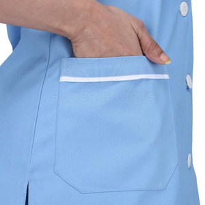 Conjuntos de Enfermería de secado rápido al por mayor, nuevo estilo, diseño de cordón, tela de lona, uniformes de hospital para venta en línea - Product Image 4