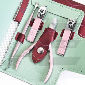 SET 4 coupe-cuticules incurvés en acier inoxydable poussoir dissolvant pinces coupe-ongles pédicure manucure outils ongle ongle - Product Image 1
