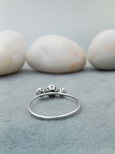 Anillo de Compromiso y Aniversario de Boda de Lujo para Mujer, Oro 10K/18K, Diamantes Naturales VVS, Estilo Hip Hop, Clásico y Moderno - Product Image 3
