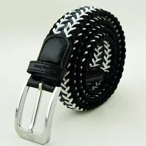 Wholesale INJAE VINA GOLF Casual Multicolored Braided <b>Elastic</b> Stretch Heat-Transfer Printed Golf <b>Belt</b> High Quality Alloy PU - Product Image 5