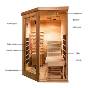 Sauna infrarouge intérieur moderne NOVA CORE pour 2 personnes + livraison gratuite - Product Image 4