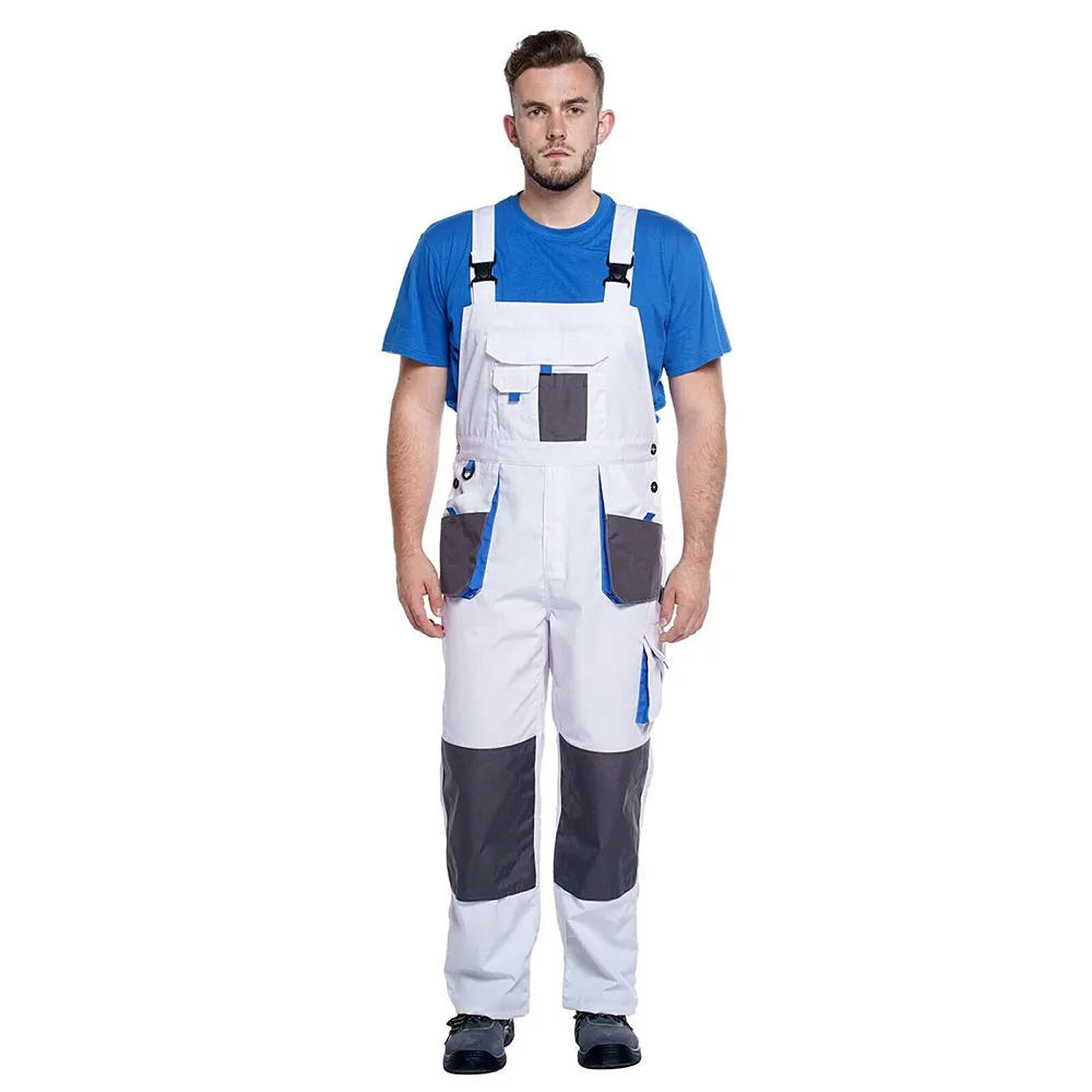 Arbeitskleidung Lieferant 1-teiliger Jumpsuit Multi-Taschen-Bibel und Bürstenpflege Dungaree Hi-Viz Slim Fit Boiler-Anzug Arbeitskleidung Mechaniker-Bürstenpflege Körperanzug