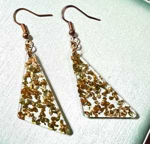 Boucles d'oreilles en résine transparente style ange, très vendues, bijoux de mode de la meilleure qualité pour femmes, artisanat en résine - Product Image 4