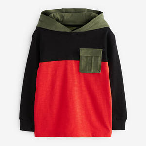 เสื้อฮู้ดดี้ผ้าฝ้ายสตรีทสไตล์แบบสวมหัวสำหรับผู้ชาย ลายพิมพ์ดิจิทัลย้อมเส้นด้ายสีพื้น - Product Image 1