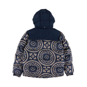 Veste matelassée de créateur haut de gamme pour homme, imprimée, en fibre de polyester, grande taille, avec fermeture éclair, motif bandana noir, pour l'hiver - Product Image 6