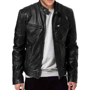 Chaqueta de moto de poliéster 100% para hombre con Forro cálido a prueba de viento Cierre de cremallera de moda Chaqueta de invierno estilo OEM ODM - Product Image 5