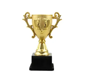 Copa de trofeo de plástico dorada para niños, premios de primer lugar, copa de trofeo para deportes, competición, fiestas