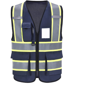 Chaleco de Seguridad Reflectante de Alta Visibilidad de 11 Colores para Mujeres y Hombres con Bolsillo de Seguridad y Cremallera - Product Image 1