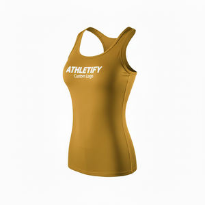 Womens Fitness Yoga Tank <b>Top</b> Quick Dry <b>Racerback</b> Activewear Gym Sports Running Apparel Comfortable Breathable Vest - Product Image 1