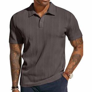 Camiseta Polo de Verano, Informal, Delgada, Personalizada para Hombre, Camiseta Polo de Golf con Cuello Camisero, Subida por Dress Sports - Product Image 1