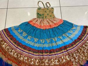 เดรสกระโปรงสองชั้นแบบเย็บต่อกันโบฮีเมียนเดรสเพื่อนเจ้าสาวพิมพ์ลายหรูหราสำหรับงานปาร์ตี้ฤดูร้อนระบายอากาศได้ - Product Image 4