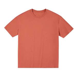 T-shirt 100% coton personnalisé pour hommes, coupe en boîte, surdimensionné, poids lourd, anti-rides, 250-300 GSM, motif solide, épaule tombante, coupe Boxy - Product Image 2