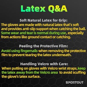 Gants de gardien de but de football pour enfants, garçons, jeunes et adultes, paumes en latex à forte adhérence, protection des osselets, gants de football pour enfants - Product Image 6