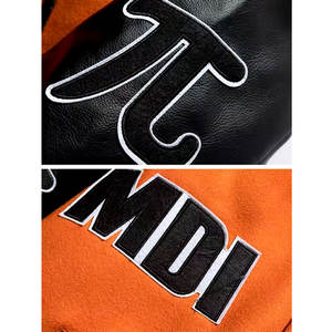 Venta caliente personalizado OEM Hombres de manga larga de invierno Varsity Jacket Lana Estilo de béisbol con logotipo bordado Tela de lona - Product Image 5